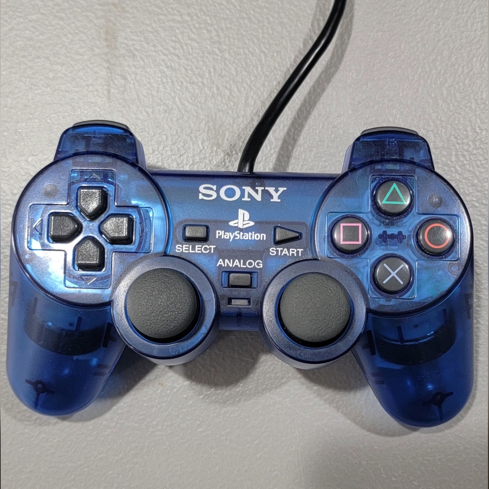 Sony Translucent Blue PlayStation Wired Controller